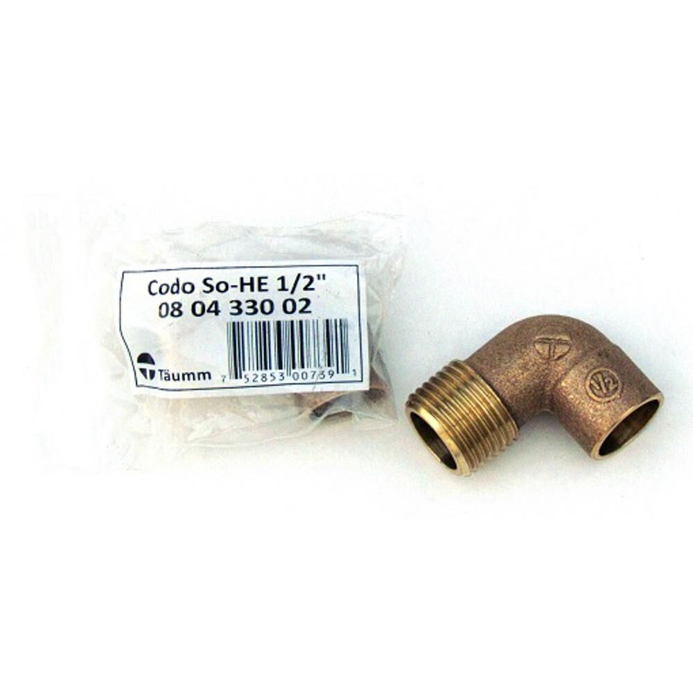 Codo Bronce So-he 1/2" - Taumm image number 0.0