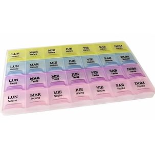 Pastillero Semanal En Espa&ntilde;ol 21.5 Cm X 12 Cm