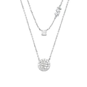 Collar Doble Mujer Michael Kors Plateado