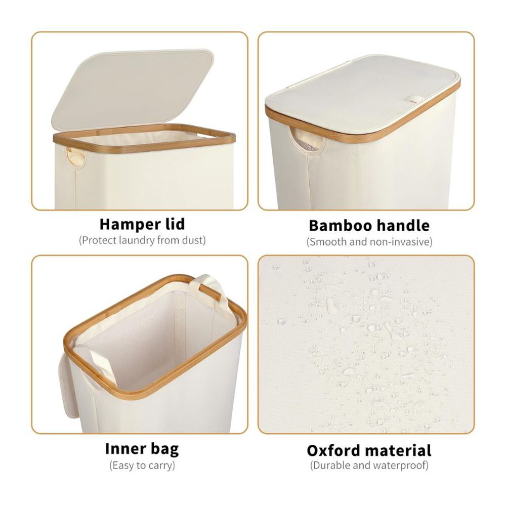 Cesto Ropa Sucia 75l Con Tapa Bolsa Extraible image number 2.0