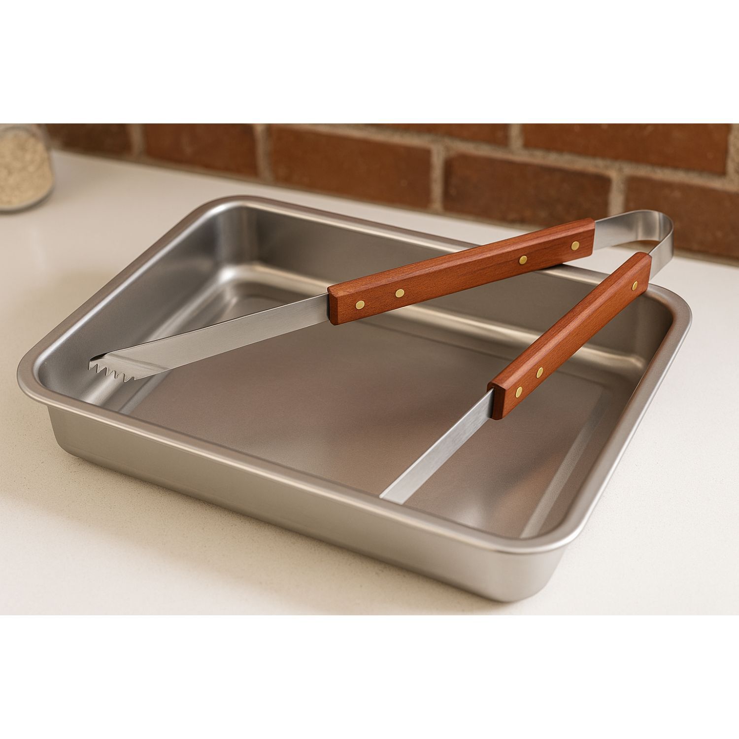 Bandeja Horno Rectangular Molde 60x40x7cm De Acero Cocina image number 2.0