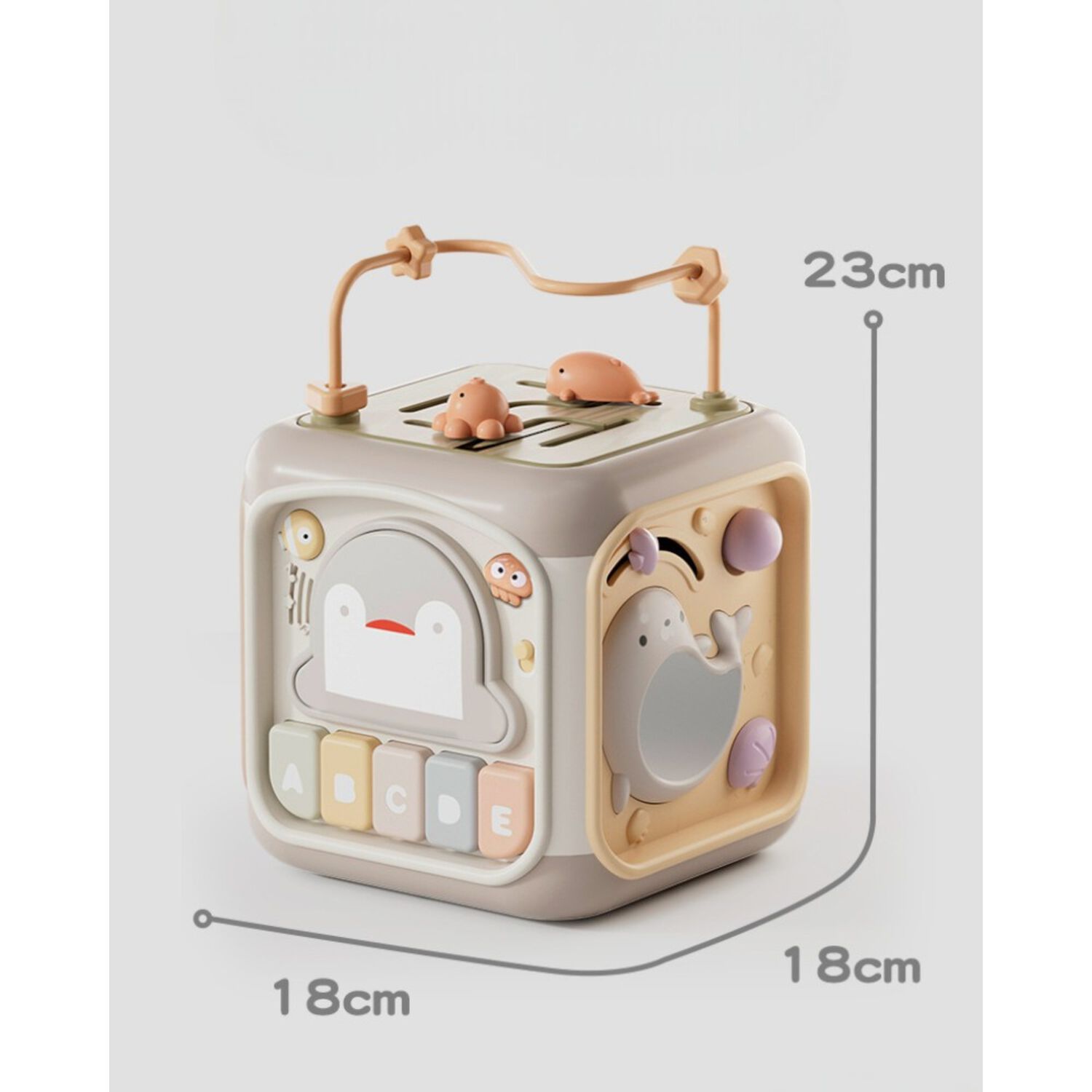 Cubo Did&aacute;ctico Interactivo Para Beb&eacute;s Con Juegos Montessori image number 1.0