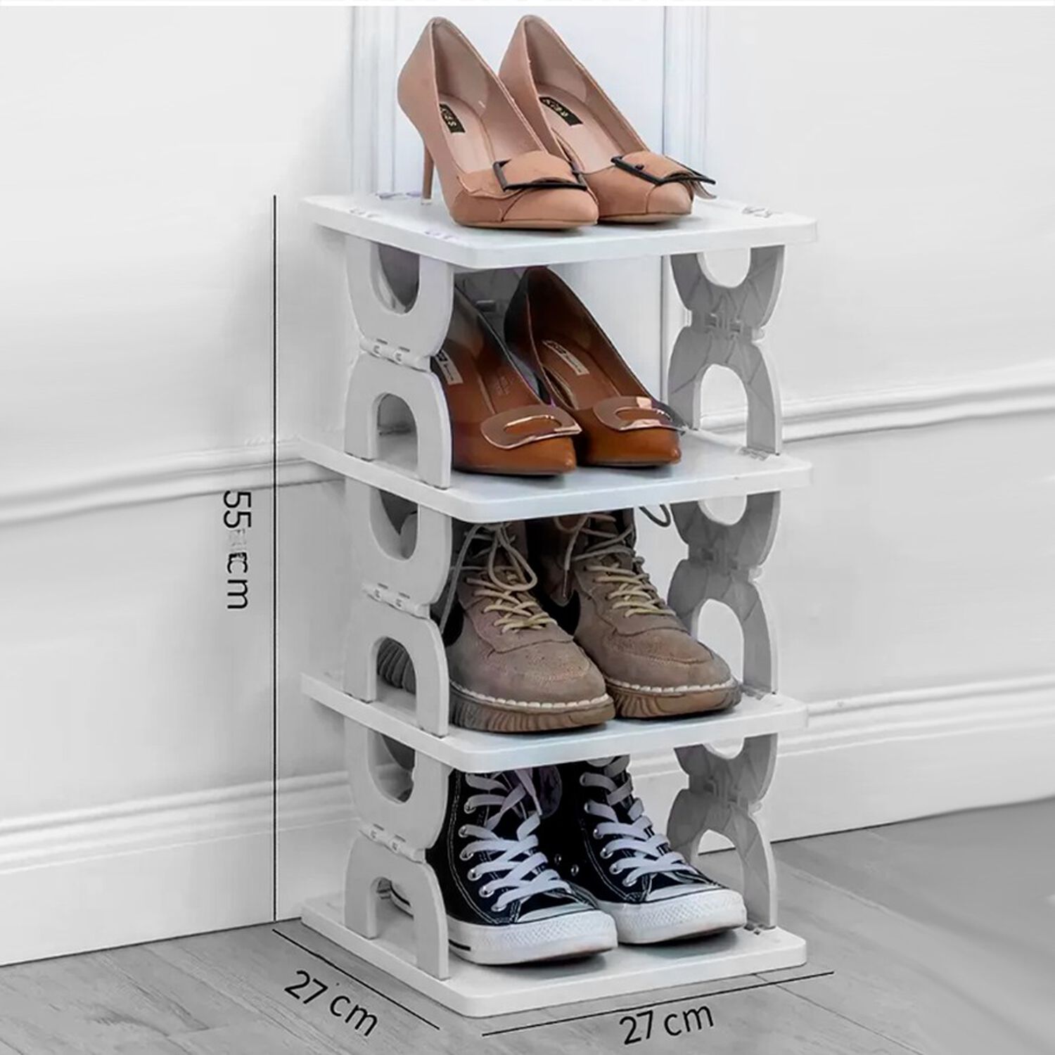 Estante Organizador De Zapatos Plegable De M&uacute;ltiples Niveles image number 1.0