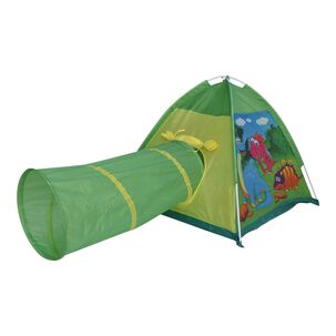 Tienda Carpa Tunel Dinosaurio Verde 170x112x94cm Gamepower