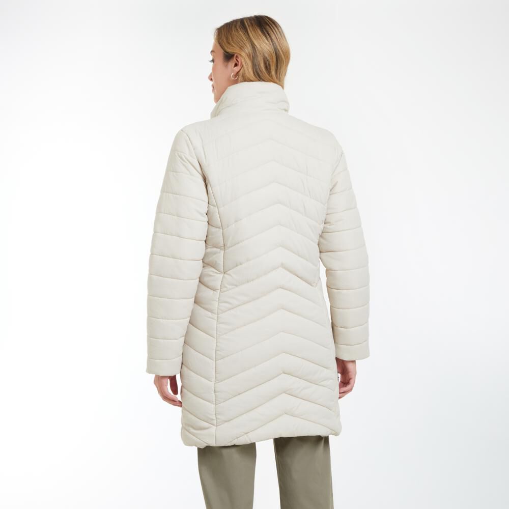 Parka Lisa Larga Cuello Alto Con Capucha Mujer Geeps image number 3.0