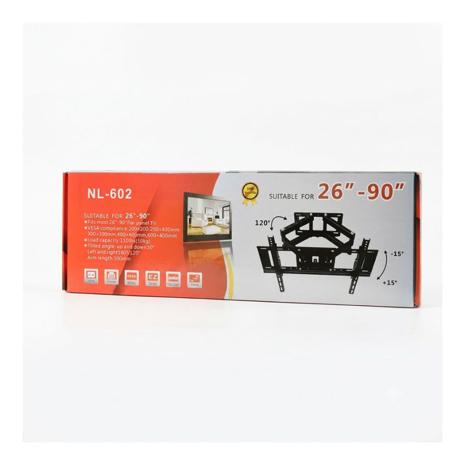 Soporte Tv Articulado 26 A 90 Pulgadas Doble Brazo image number 2.0