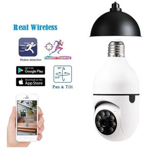 Cámara Ampolleta Wifi 360 Seguridad Control Remoto