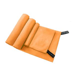 Set 3 Toallas Ba&ntilde;o Viaje Microfibra Secado R&aacute;pido Naranja