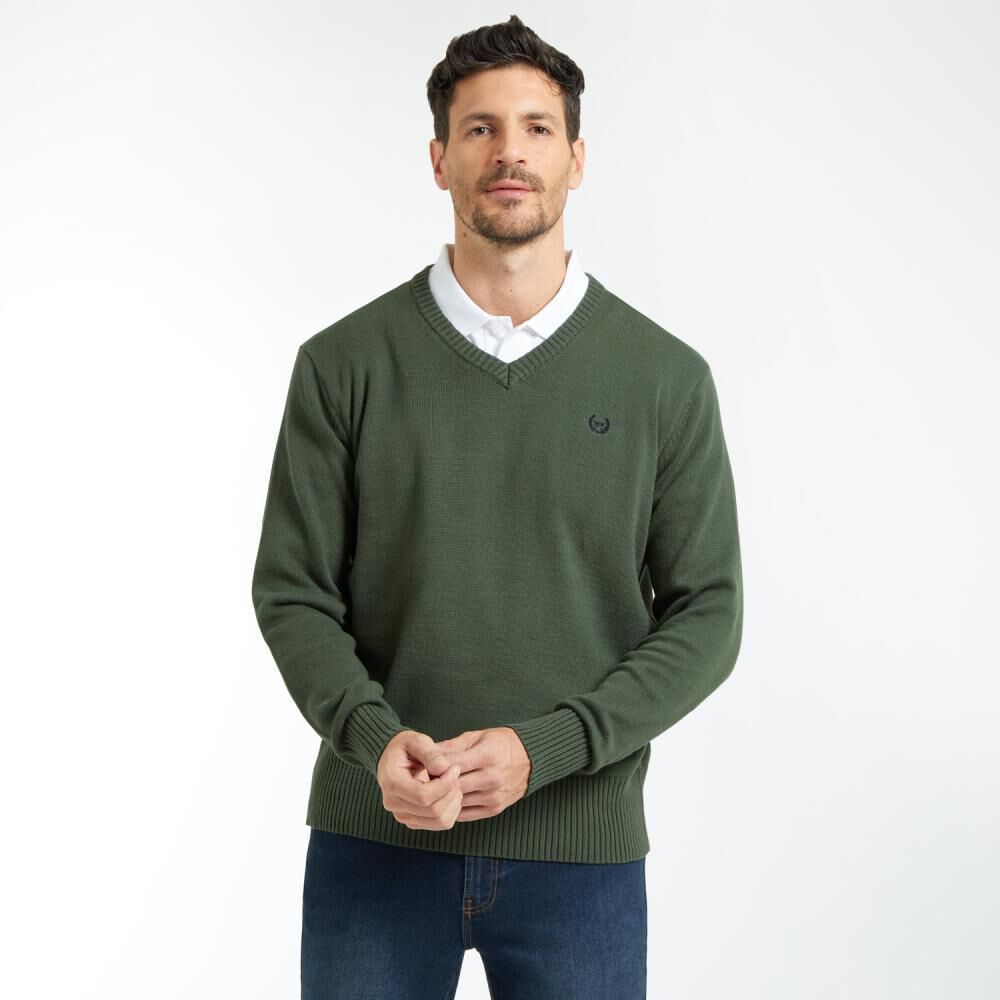 Sweater Básico Regular Cuello V Hombre Peroe image number 0.0