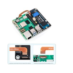 Adaptador Pcie A M.2 Nvme Ssd Para Raspberry Pi 5