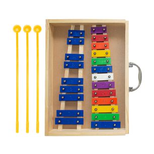 Metal&oacute;fono Crom&aacute;tico 22 Tonos Color Caja Madera All22sc