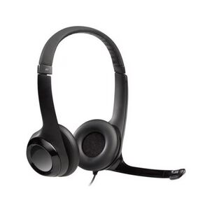Audifono Headset Con Microfono Usb H390 Negro