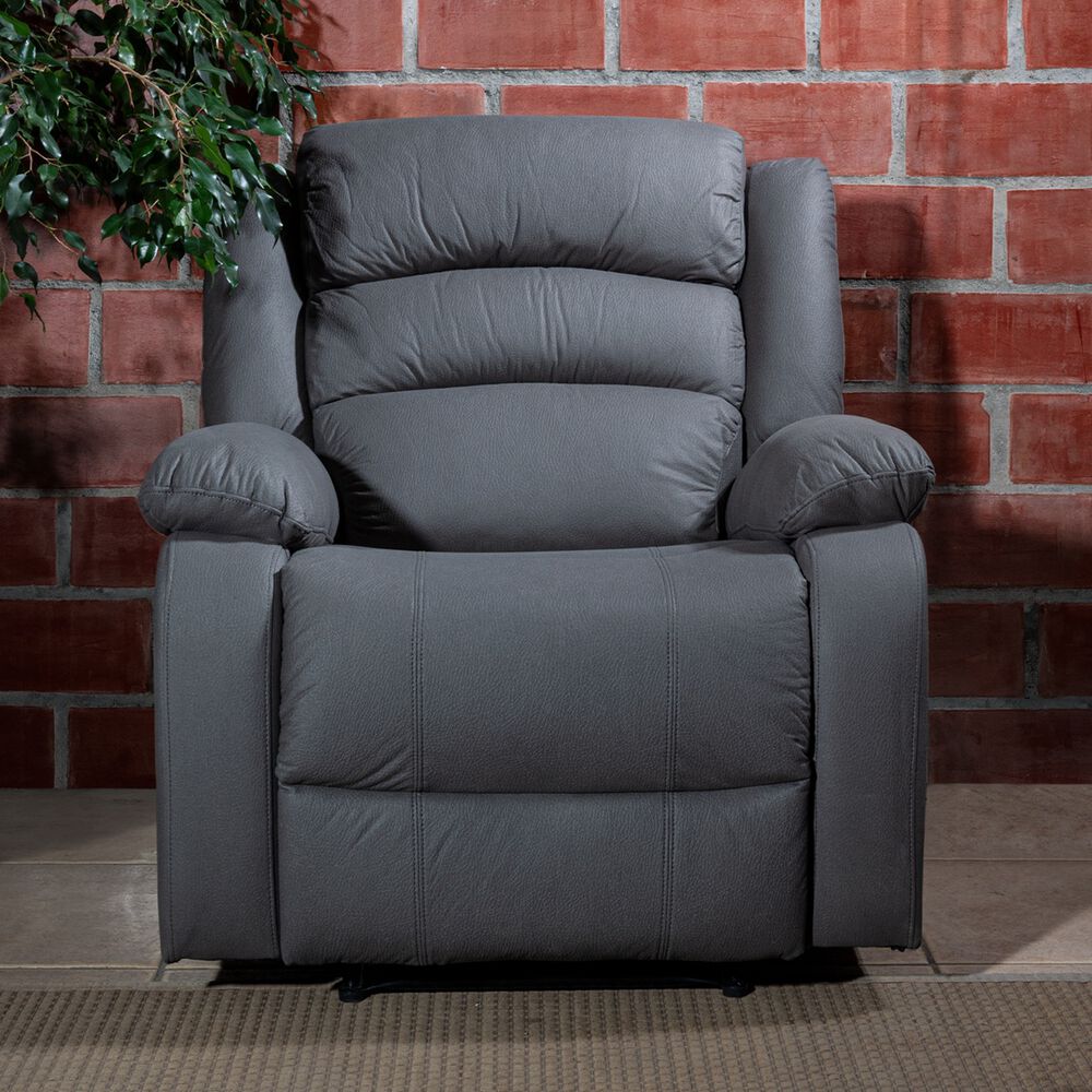 Berger 1 Cuerpo Reclinable Moderno Gris New Praga 8041rff image number 1.0