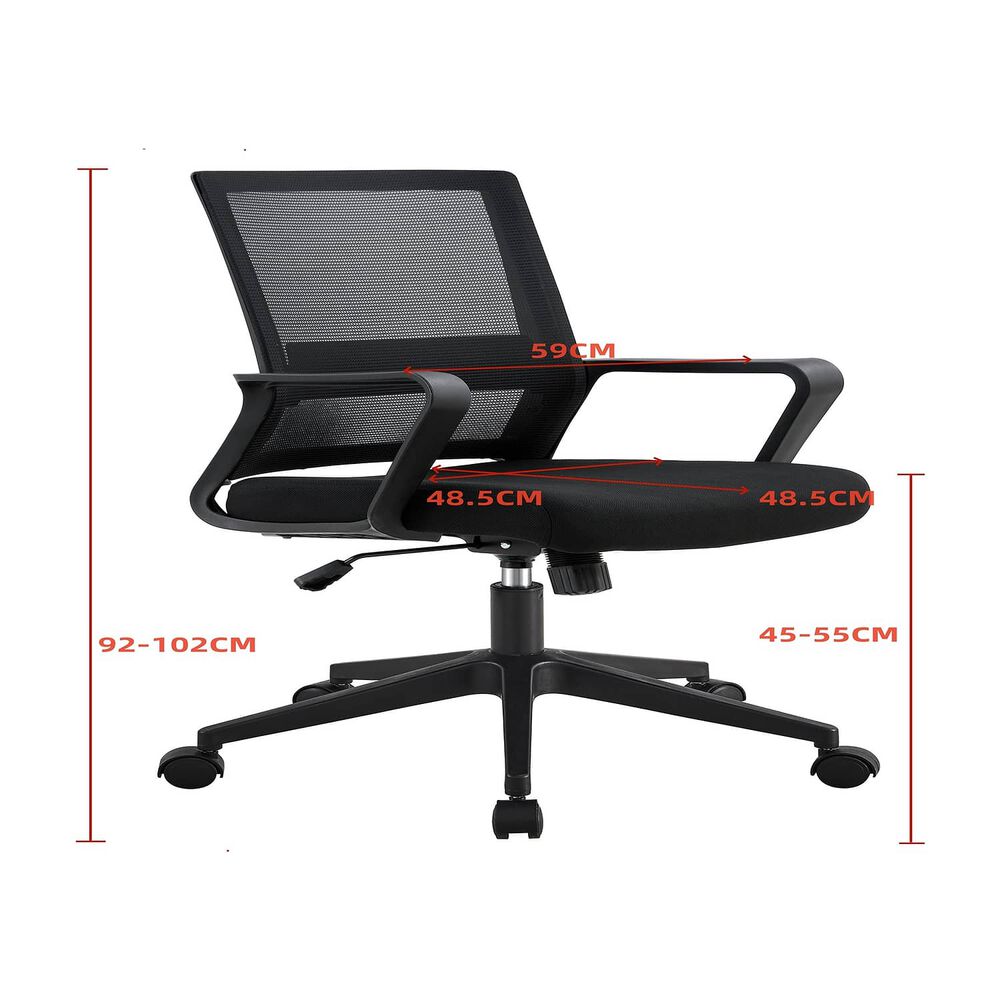 Silla De Oficina Ejecutiva Paris Ergonomica Color Negro Bm-698 Arthome image number 5.0