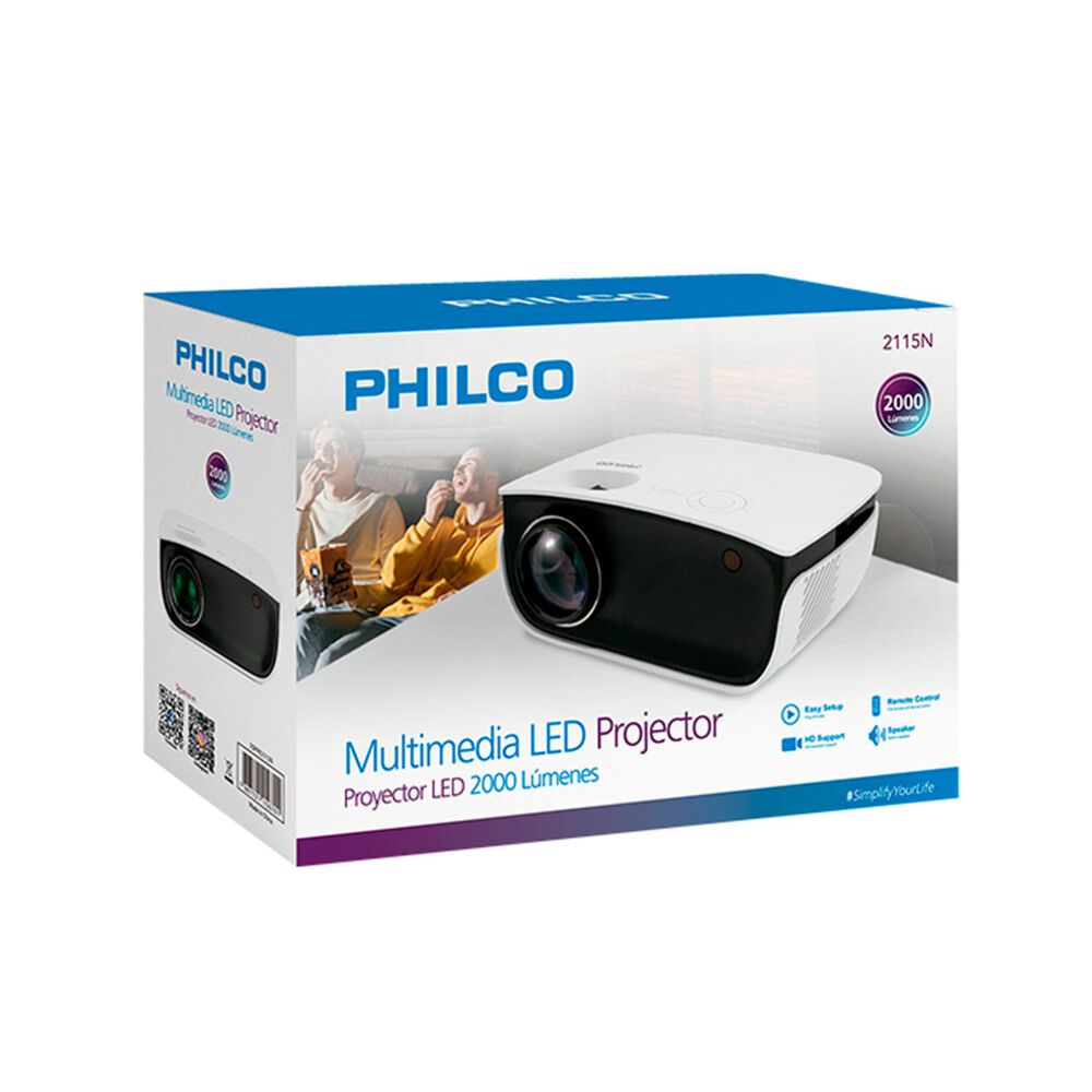Proyector Multimedia Led 2000 Lumene Hd 1080p Hdmi image number 5.0