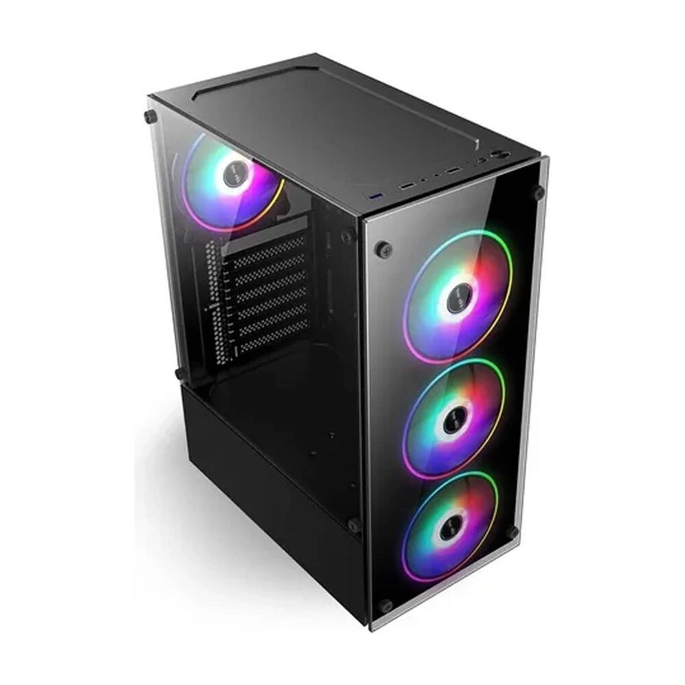 Gabinente Gamer Stormbyte Atx / M-atx / Micro Atx/ + Fuente 500w + 3 Ventiladores Rgb image number 1.0