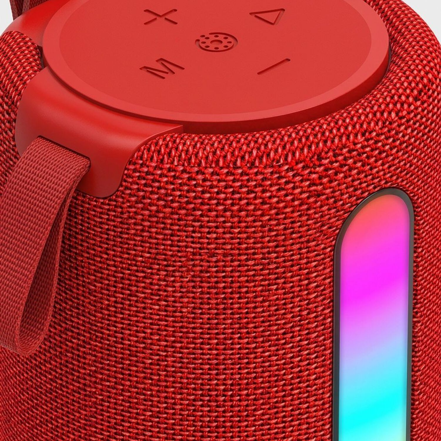 Parlante Bluetooth Port&aacute;til Con Luces Led Rgb Compacto Color Rojo. image number 2.0