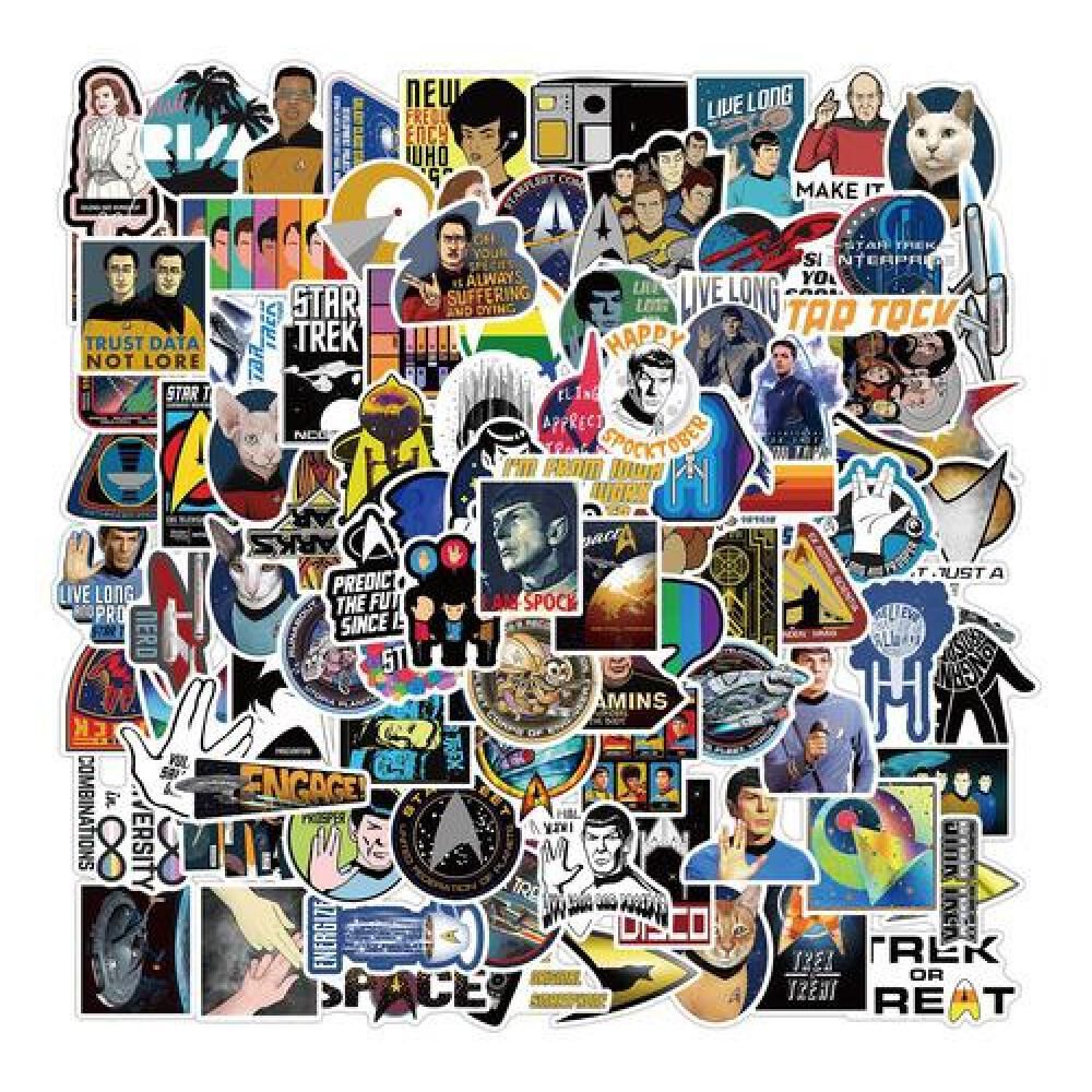 Set Stickers Calcomonias Star Trek Kirk Spock image number 1.0
