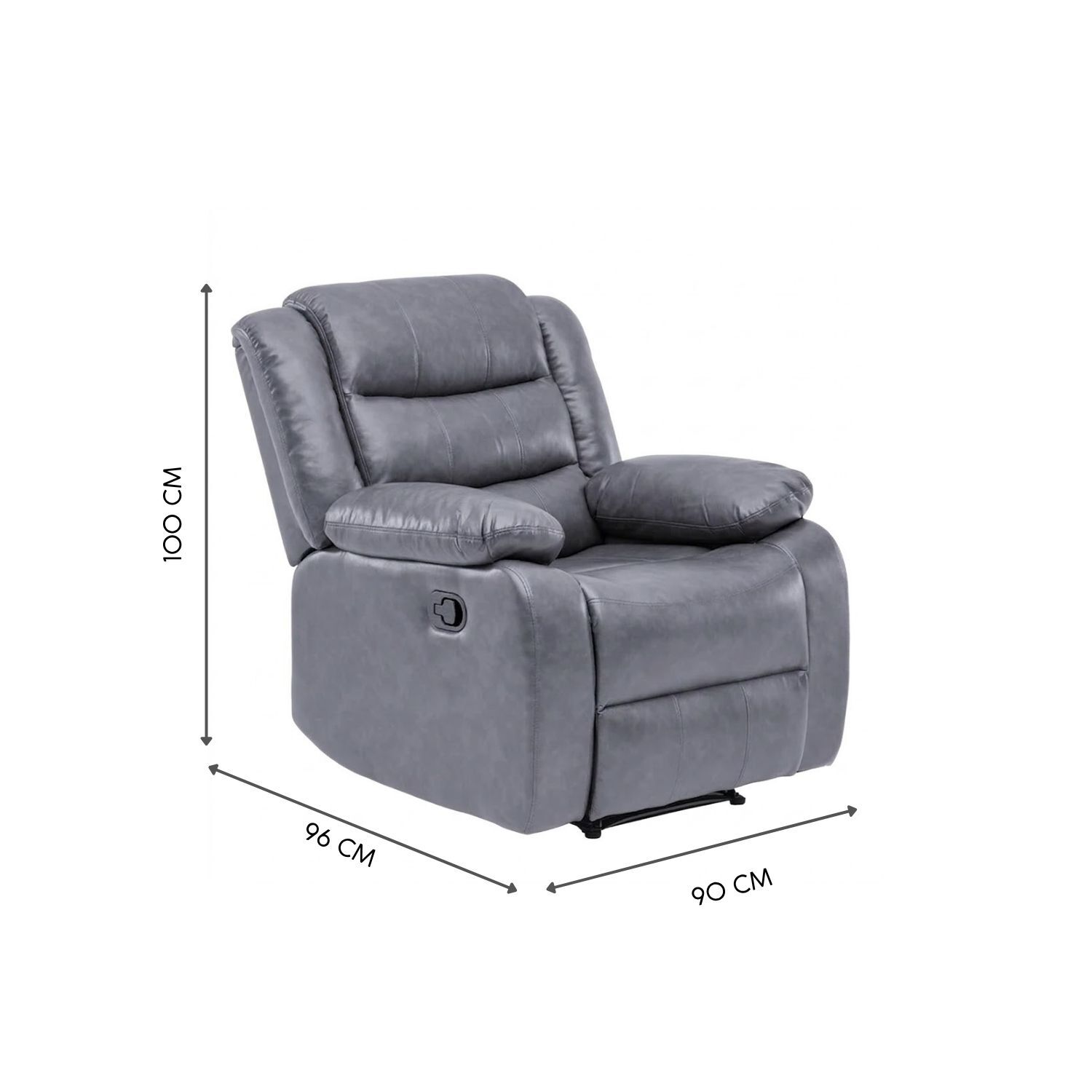 Berger Reclinable Moderno Pu Berl&iacute;n Km060r image number 6.0