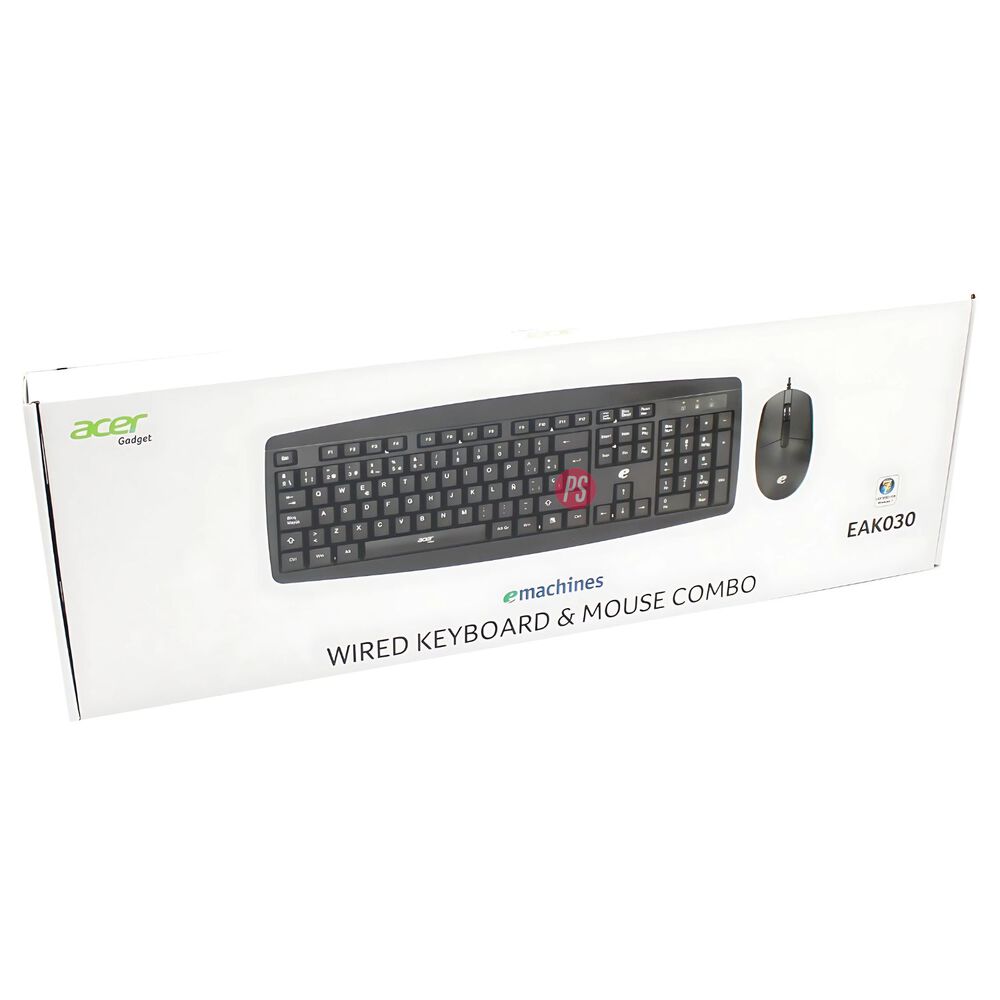 Kit Teclado + Mouse Usb Certificado Windows Acer Eak030 - Ps image number 2.0