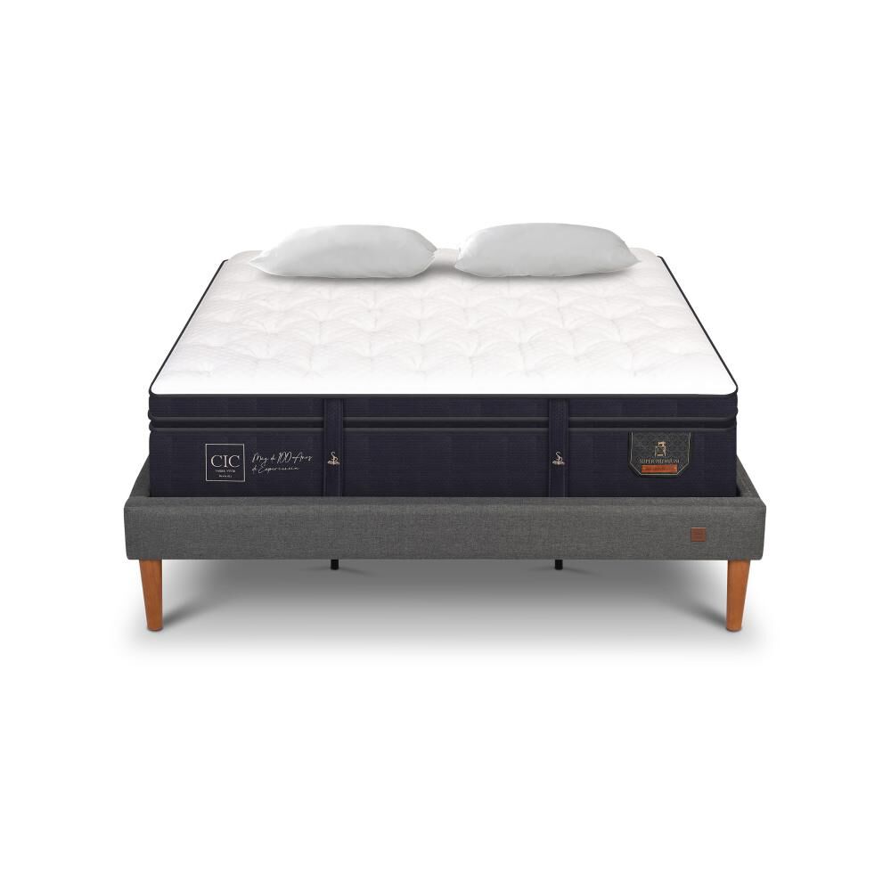Cama Europea Cic Super Premium / King / Base Normal + Almohadas image number 0.0