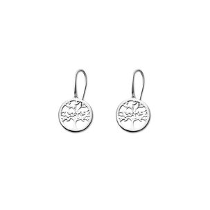 Aros Lp1641-4/1 Lotus Silver Plateado Mujer Tree Of Life