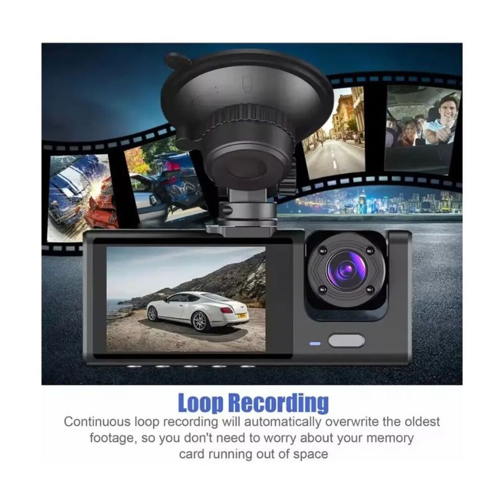 C&aacute;mara Para Auto Dash Cam Full Hd Rotativa Grabadora Dvr image number 2.0