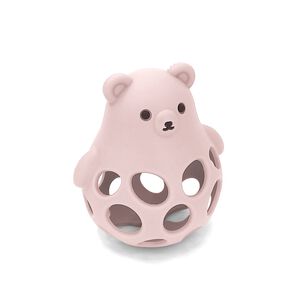 Juguete Mordedor Oso De Silicona Rosa