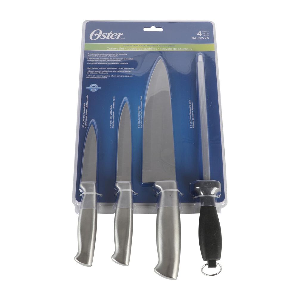 Set Cuchillos Acero Inoxidable Y Afilador Badlwyn 4pcs image number 2.0