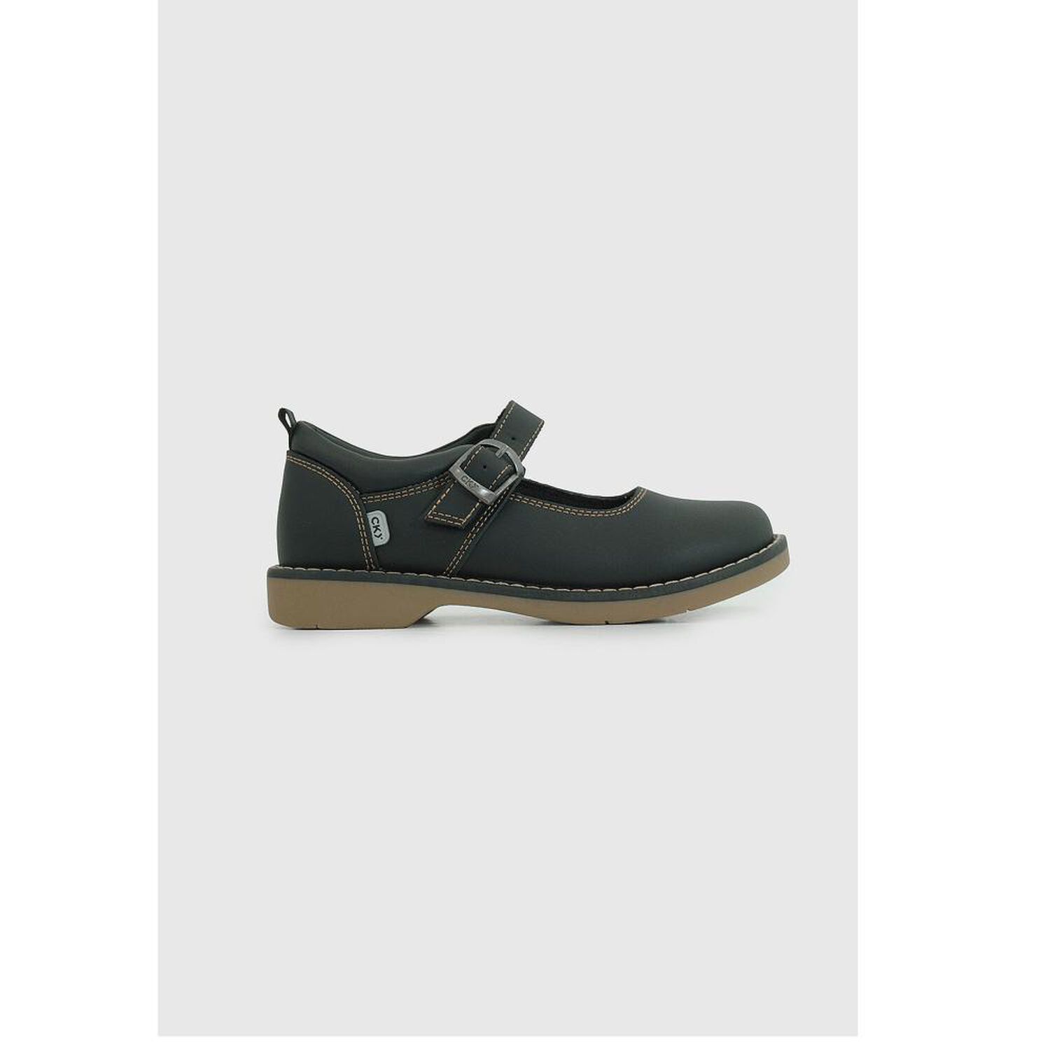 Zapato Escolar Mujer Colloky Reina Boca Hebilla Mantequilla Negro image number 2.0