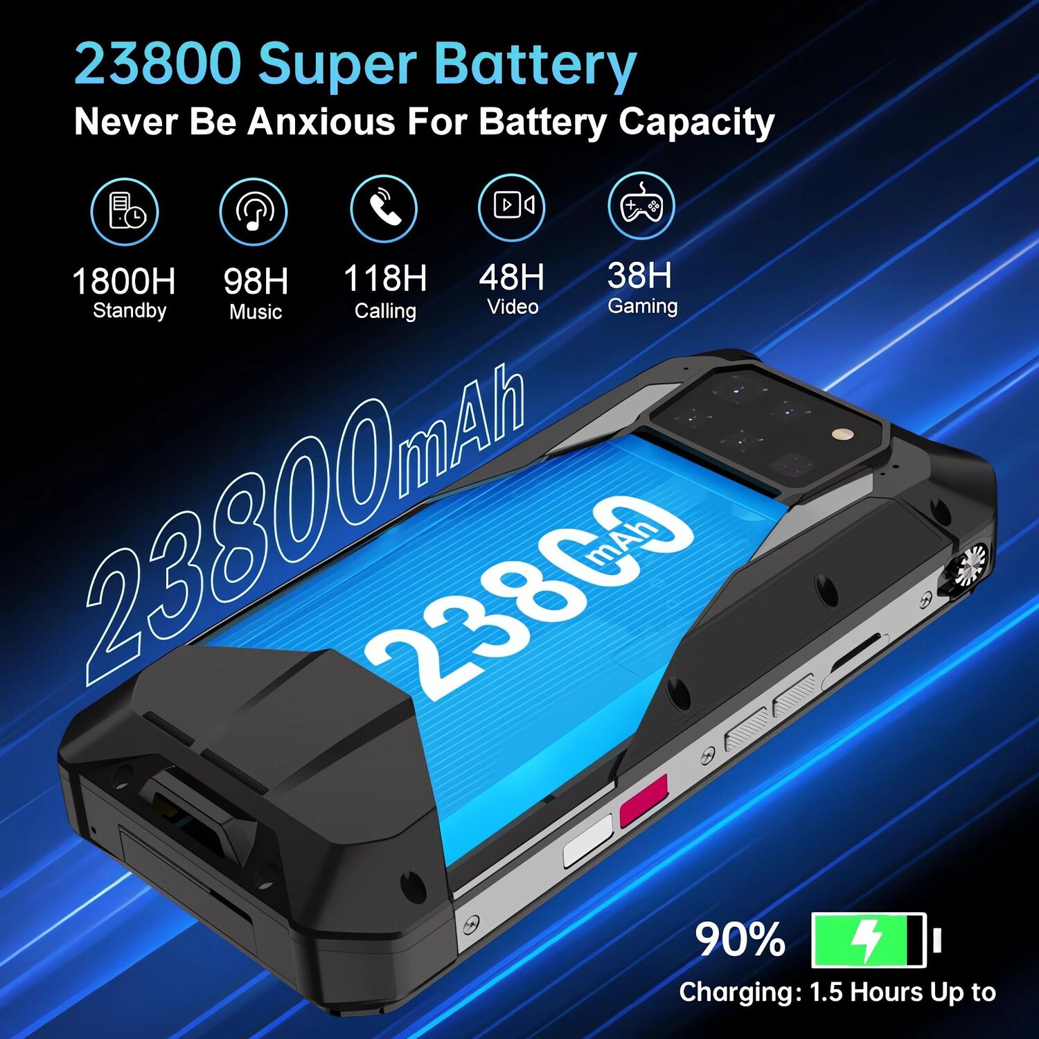 Unihertz 8849 Tank 3 Pro - Celular 5g Con Proyector L&aacute;ser De 120 Pulgadas image number 6.0