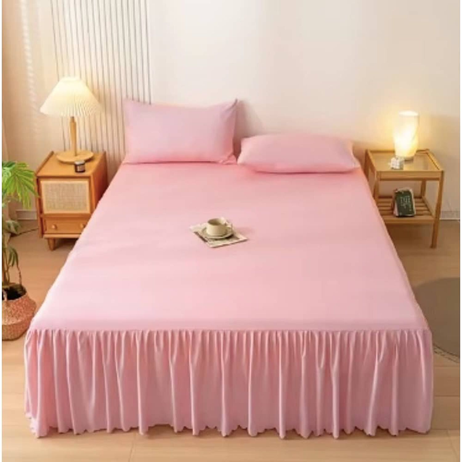 Faldon Liso Cama King image number 2.0