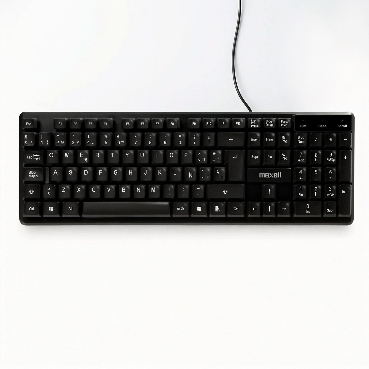 Teclado B&aacute;sico Maxell Kb-80 Conector Usb Negro image number 0.0