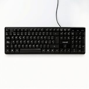 Teclado B&aacute;sico Maxell Kb-80 Conector Usb Negro