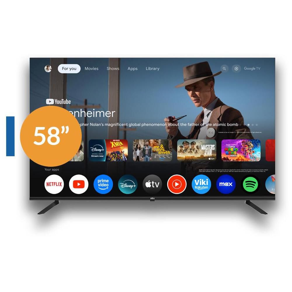 Led 58" Akai Google TV 5.0  / Ultra HD 4K / Smart TV