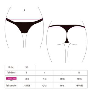 Bikini Calzón Tanga Con Amarras Color Naranja