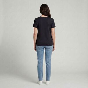 Polera Manga Corta Cuello Redondo Mujer Lesage