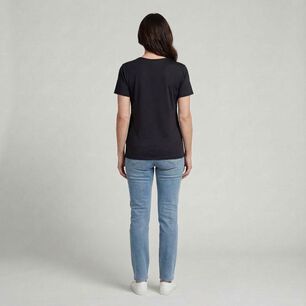 Polera Manga Corta Cuello Redondo Mujer Lesage