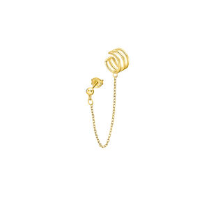 Ear Cuff Lp3334-9/2 Lotus Silver Mujer Ear Party