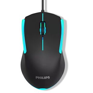 Mouse Philips Multiuso De 7 Botones Retro Iluminado Spk9314