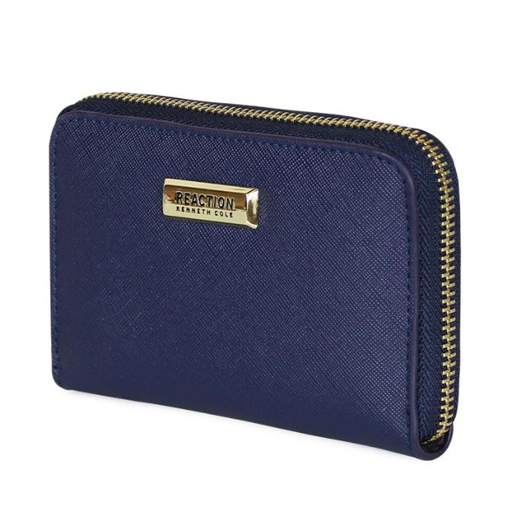 Cartera Tempo + Billetera Trifold Azul Oscuro Kenneth Cole image number 5.0