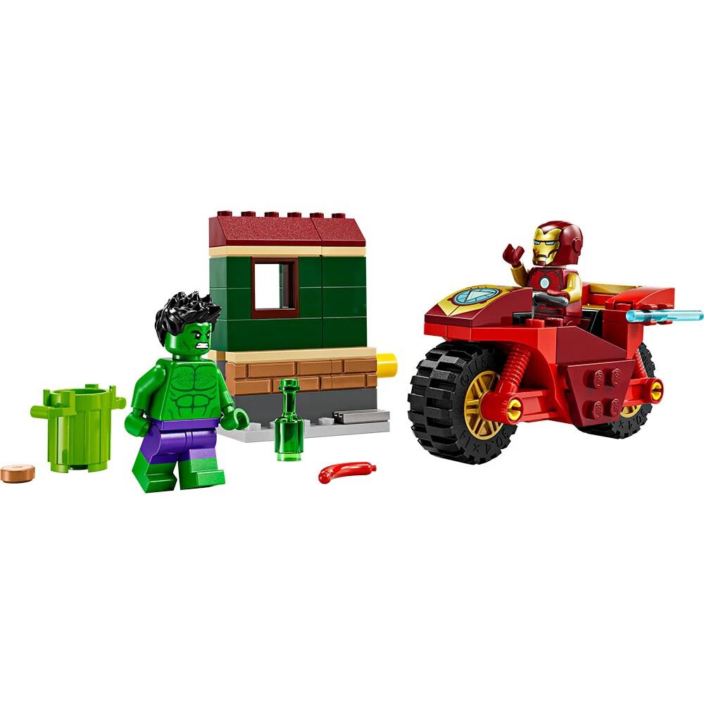 Lego Marvel - Iron Man Con Moto Y Hulk - 76287 image number 1.0
