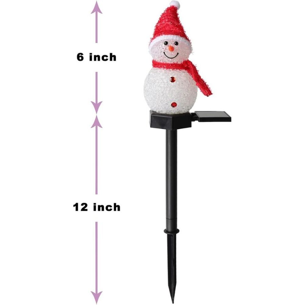 Mu&ntilde;eco Led Solar Para Jardin Exteriores Adorno Navidad image number 2.0