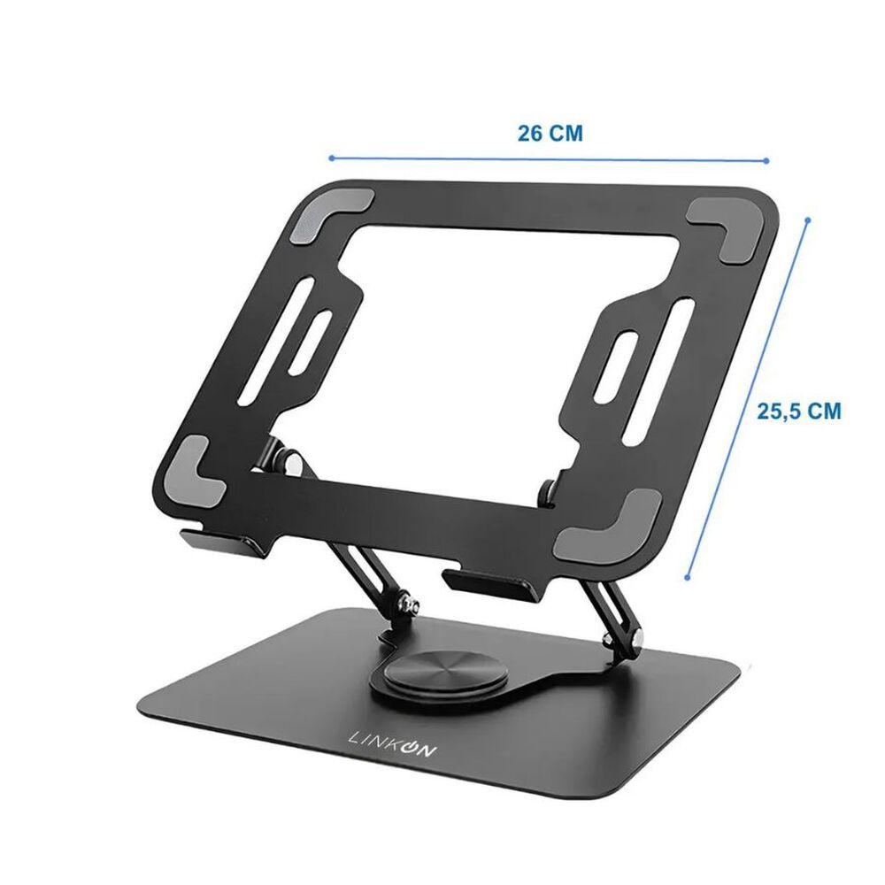 Soporte Base Aluminio Para Notebook Giro 360 image number 4.0