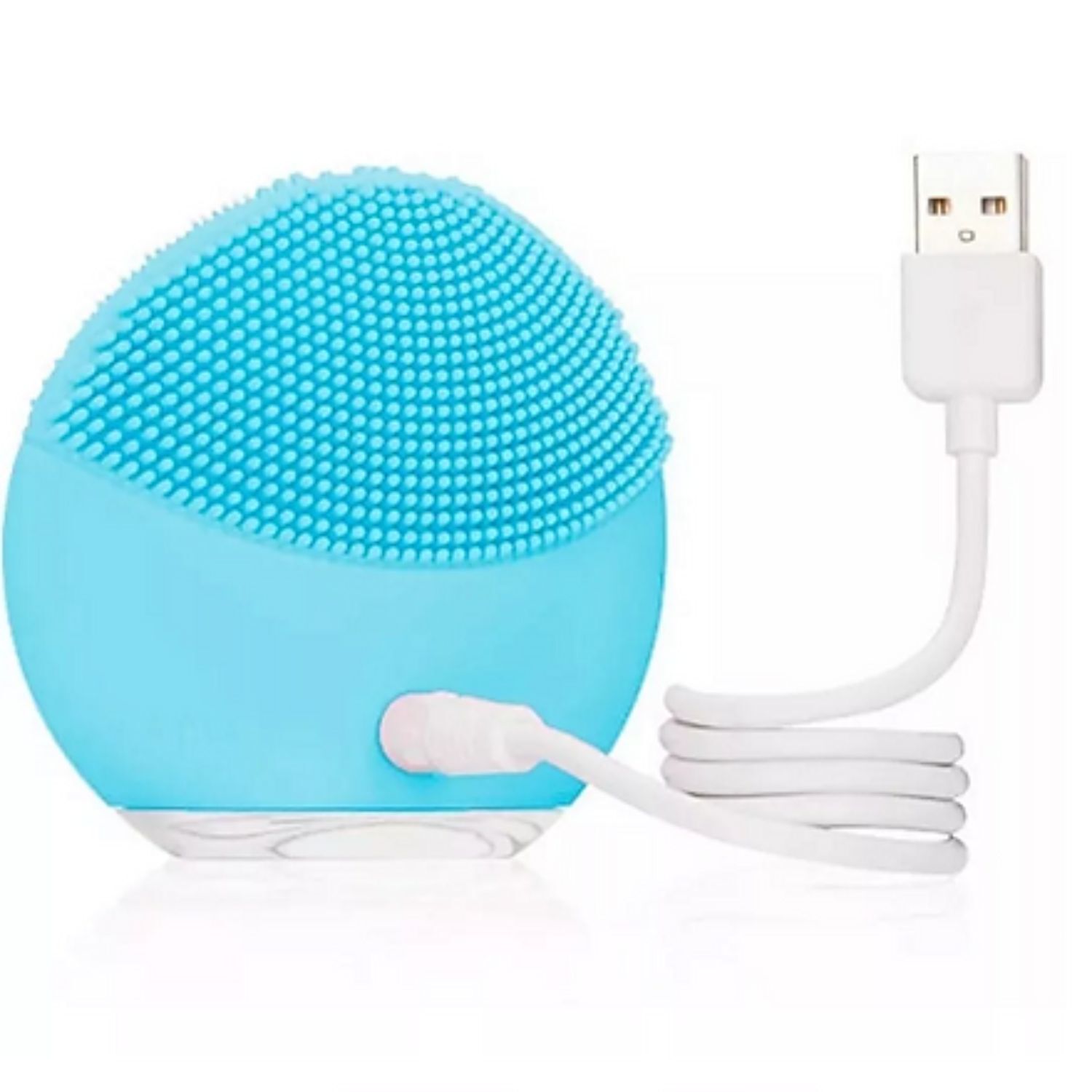 Exfoliador El&eacute;ctrico Cara 8cm Color Celeste Suave Limpieza image number 2.0