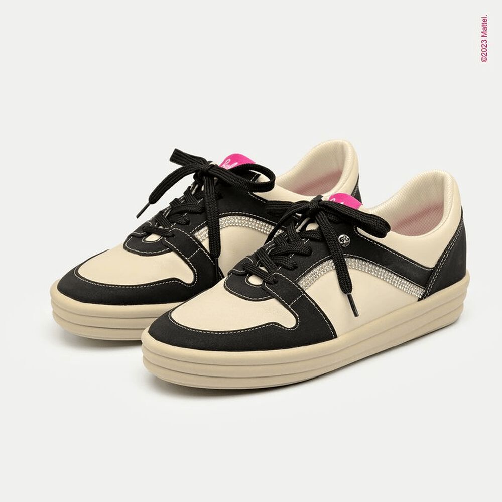 Zapatilla Mujer Negro/beige Barbie Piccadilly image number 3.0