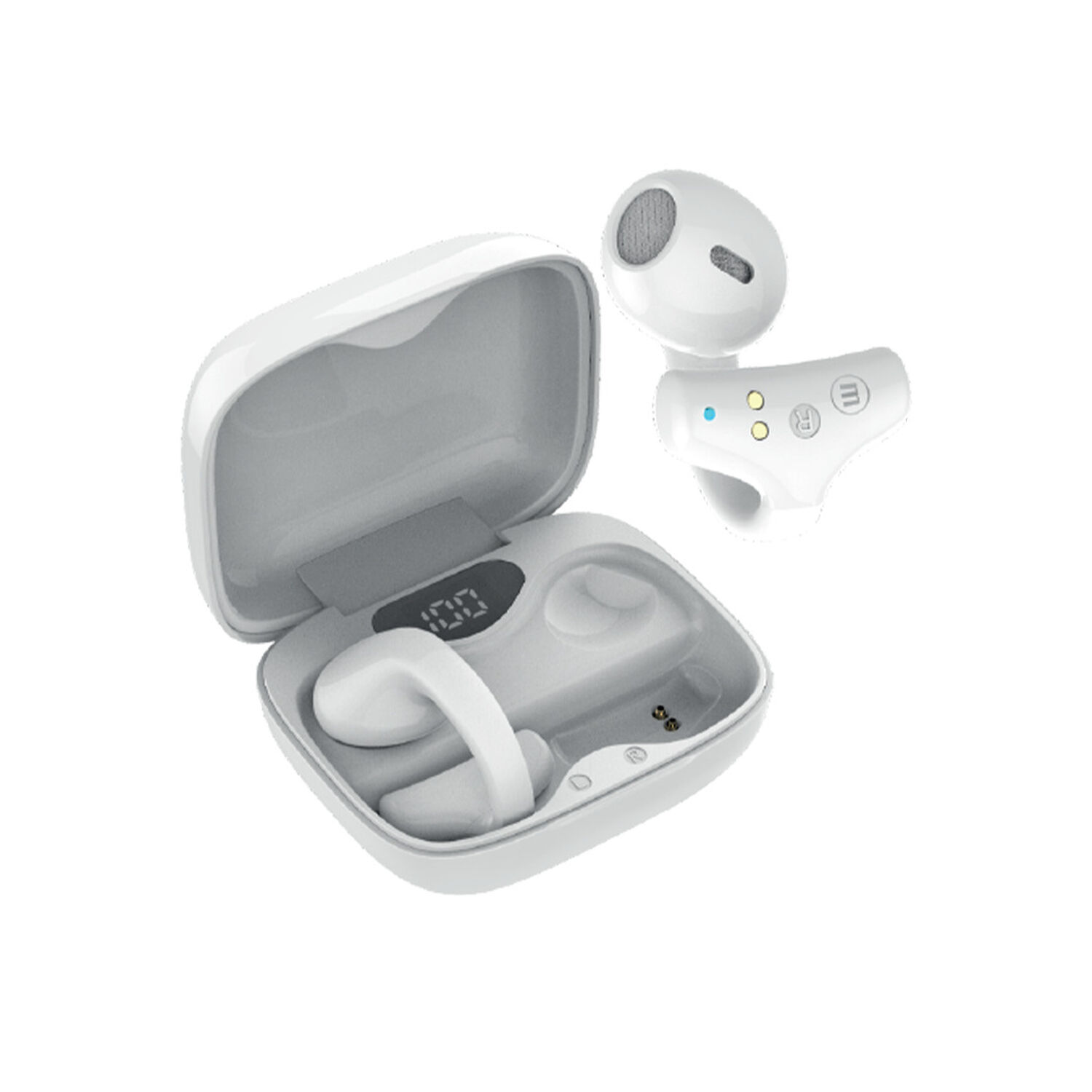 Aud&iacute;fonos Bluetooth Maxell Ear Cuff Clip On Open-ear Tws Blanco image number 1.0