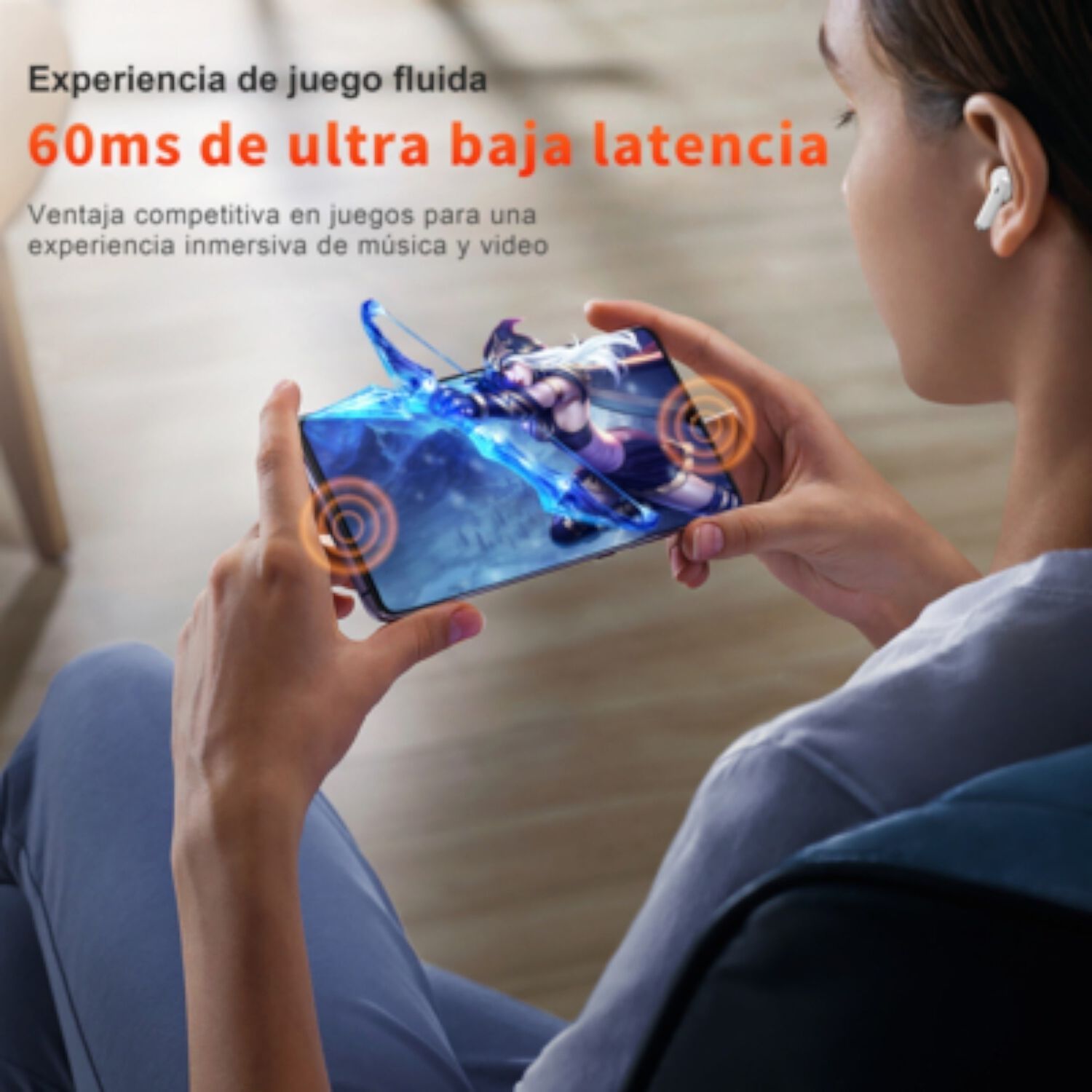 Aud&iacute;fonos Bluetooth Tws Earbuds Mini Airpro Touch Tm-300519 image number 10.0