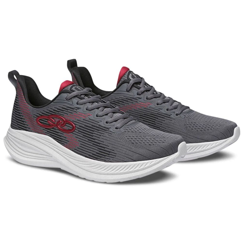 Zapatilla Mujer Marte Gris/rojo image number 1.0