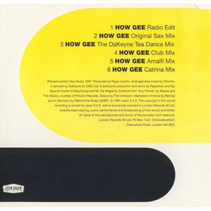 Black Machine - How Gee | Cd Single Usado